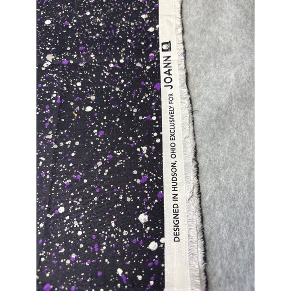 Joann Purple White Splatter Cotton Fabric 24"x44" Crafts Sewing Projects - Picture 2 of 12